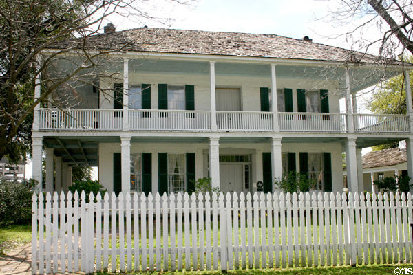 Kellum-Noble house (1847) in Sam Houston Park. Houston, TX. On National Register.