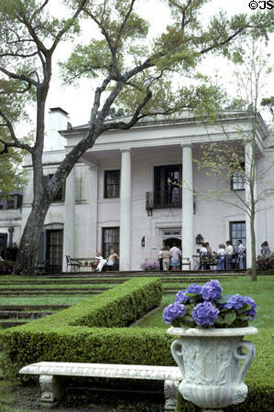 Bayou Bend (1928) home of art collector Ima Hogg. Houston, TX. Style: Classical revival. Architect: John F. Staub. On National Register.