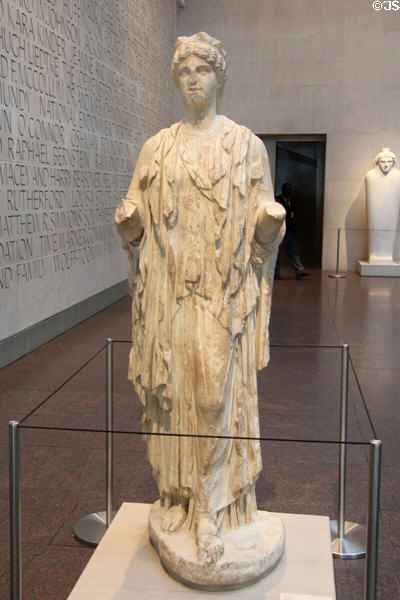 Marble Roman goddess (1st C CE) at Museum of Fine Arts, Houston. Houston, TX.