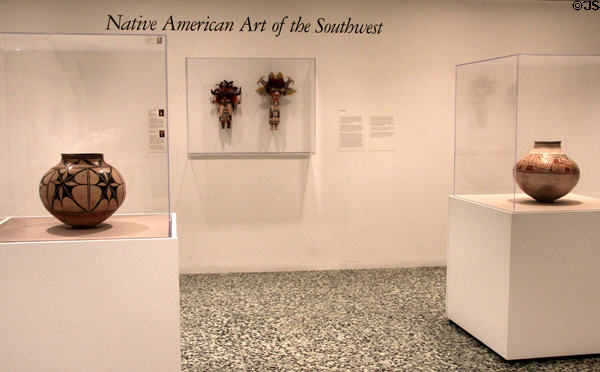 Native American Art of the Southwest gallery at Museum of Fine Arts, Houston. Houston, TX.