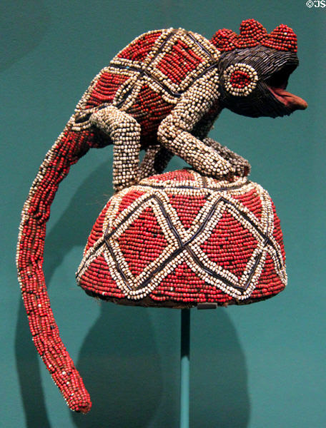 King's Ceremonial Hat (early 20thC) from Cameroon at Museum of Fine Arts, Houston. Houston, TX.