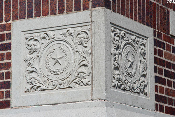 Relief details of Houston Light Guard Armory. Houston, TX.
