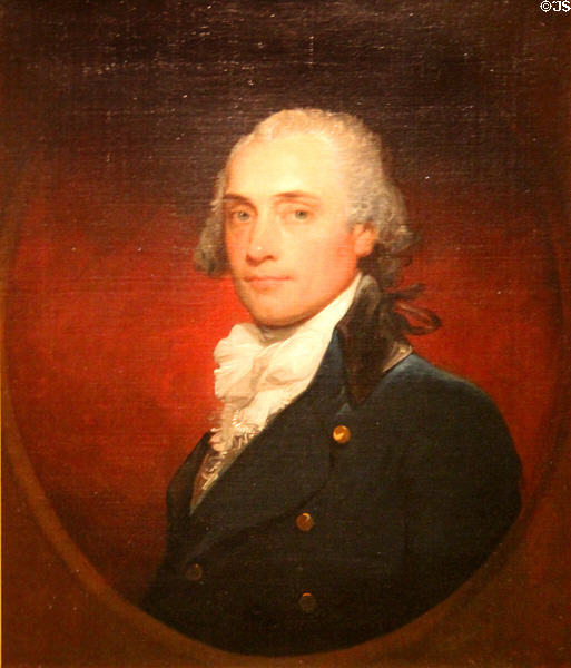 Portrait of John Vaughan (c1795) by Gilbert Stuart at Bayou Bend. Houston, TX.