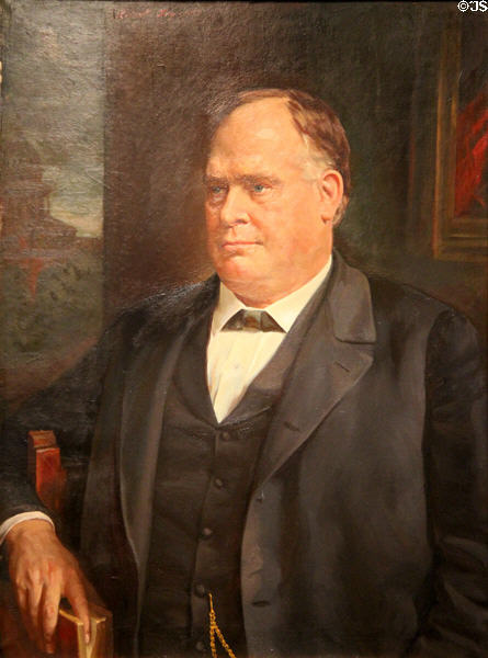 Portrait of Governor James Stephen Hogg (1947) by Robert C. Joy at Bayou Bend. Houston, TX.