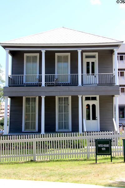 Yates House (1870) at Sam Houston Park. Houston, TX.