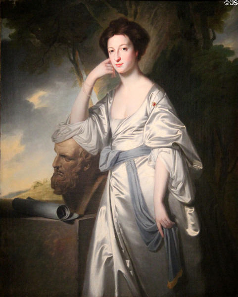 Portrait of Elizabeth Peers Blunt (c1764) by George Romney at Rienzi house museum. Houston, TX.