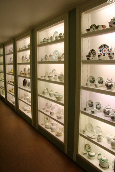 Porcelain collection at Rienzi house museum. Houston, TX.