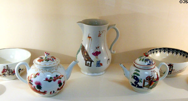 Oriental porcelain at Rienzi house museum. Houston, TX.