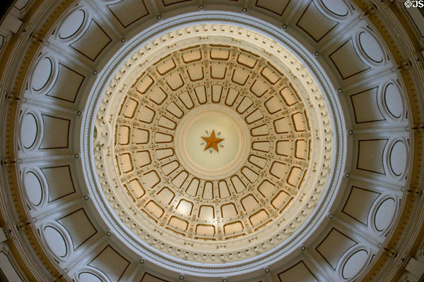 Interior of Texas State Capitol dome. Austin, TX.