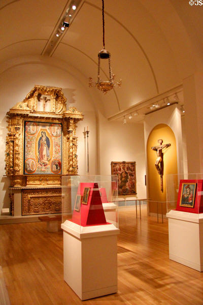 Gallery of Hispanic art at San Antonio Museum of Art. San Antonio, TX.