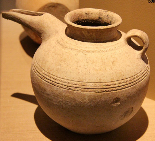 Buffware earthenware vessel (10th-8thC BCE) from Iran at San Antonio Museum of Art. San Antonio, TX.