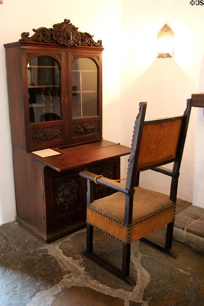 Desk (2nd half 19th C) owned by Fernando Veramendi of San Antonio at Spanish Governor's Palace. San Antonio, TX.