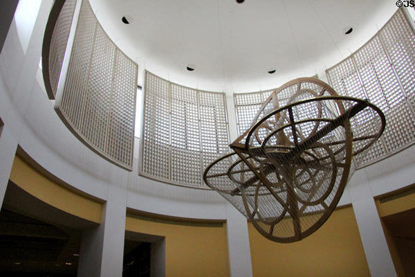 Atrium over library at McNay Art Museum. San Antonio, TX.