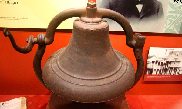 Hotel dinner bell at Admiral Nimitz Museum. Fredericksburg, TX.