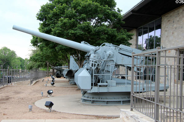 Naval guns at National Museum of the Pacific War. Fredericksburg, TX.