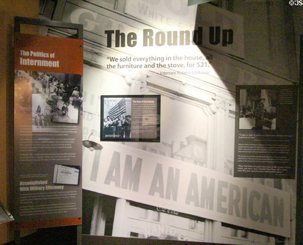 Story of WWII Internment of Japanese Americans at National Museum of the Pacific War. Fredericksburg, TX.