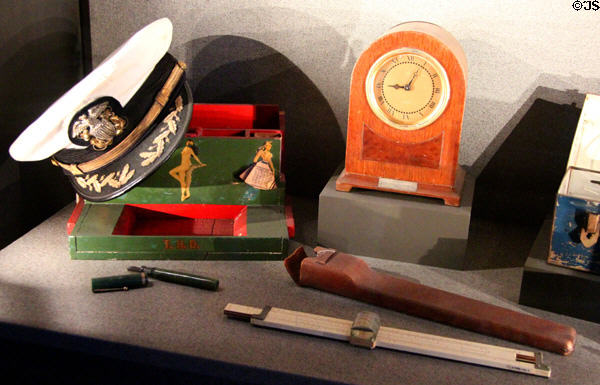 Artifacts from several WWII American Naval Commanders at National Museum of the Pacific War. Fredericksburg, TX.