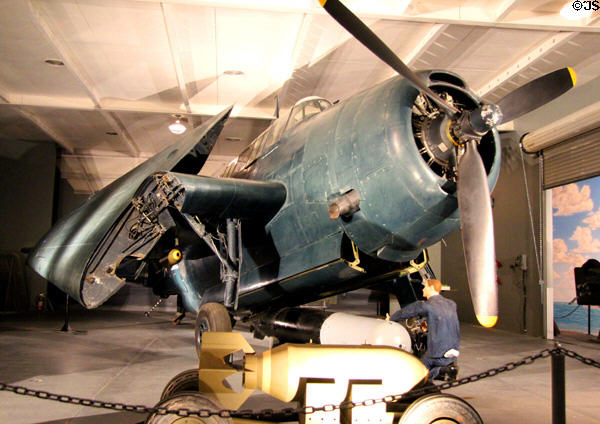 TBM Avenger torpedo bomber at Pacific Combat Zone of National Museum of the Pacific War. Fredericksburg, TX.