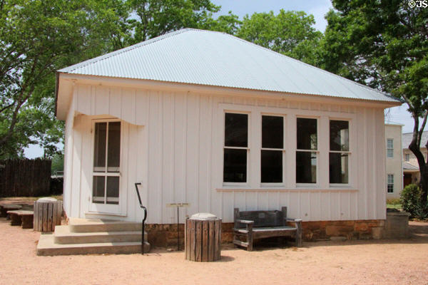 White Oak School (c1920) at Pioneer Museum. Fredericksburg, TX.