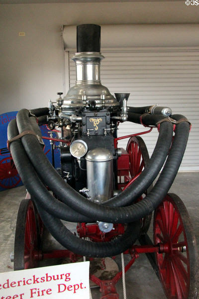 Steam-driven fire pumper (1911) at Pioneer Museum. Fredericksburg, TX.