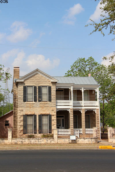 Felix van der Stucken Home (c1864) (W. Austin St. at North Adams). Fredericksburg, TX.