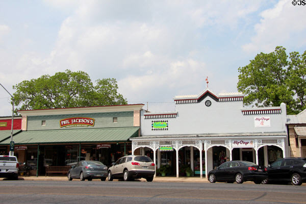 Heritage commercial buildings (206-214 East Main St.). Fredericksburg, TX.