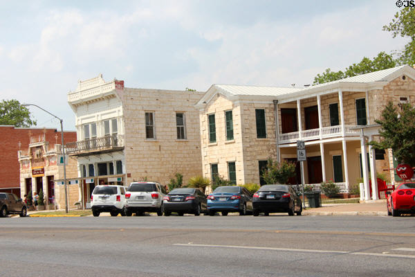 Heritage commercial buildings (242-254 East Main St.). Fredericksburg, TX.