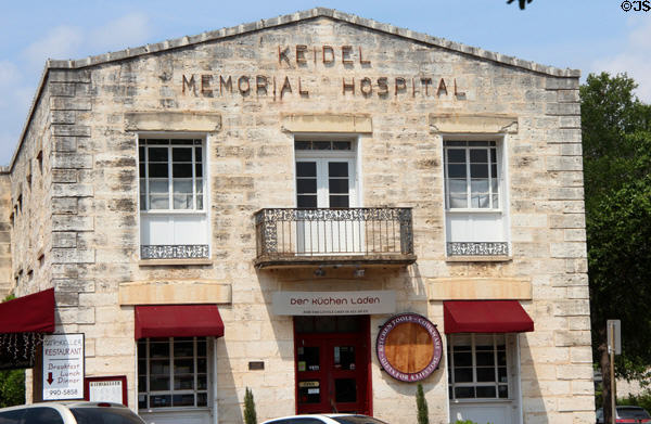 Charkes F. Priess Building / Keidel Memorial Hospital (1883) (258 East Main St.). Fredericksburg, TX.