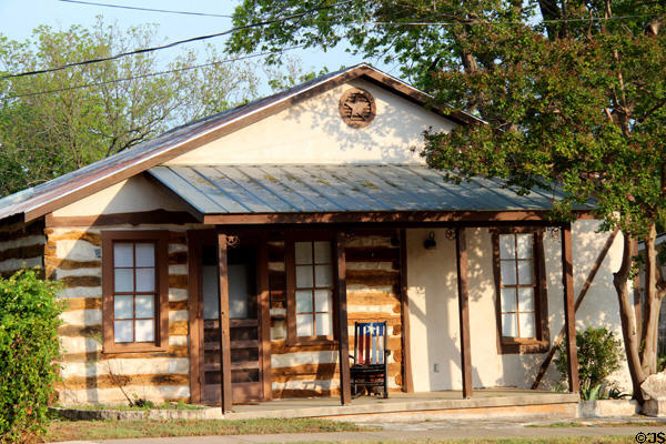 Kunz log house (203 South Orange St.). Fredericksburg, TX.