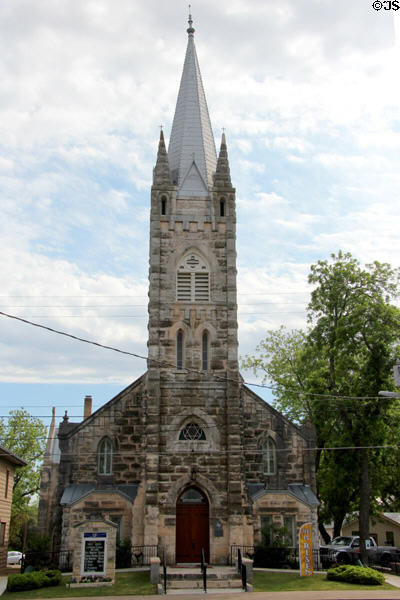 Holy Ghost Lutheran Church (1893) (115 E. San Antonio St.). Fredericksburg, TX. Style: Gothic Revival.