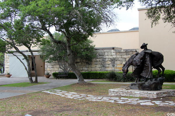 Wind & Rain sculpture (1994) by William Moyers at Museum of Western Art. Kerrville, TX.
