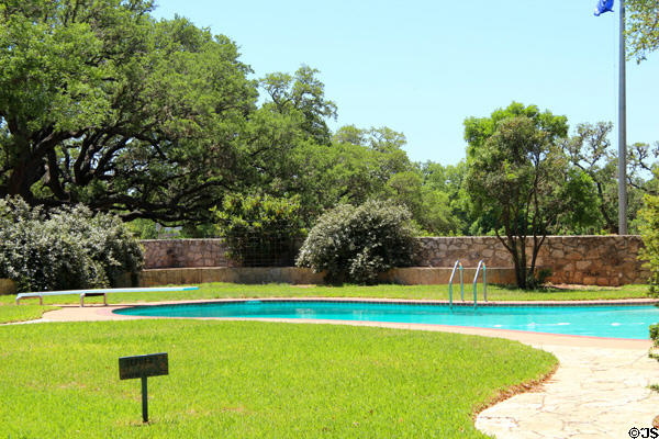 LBJ Ranch pool at Lyndon B. Johnson NHP. Stonewall, TX.