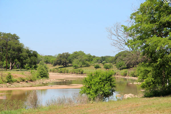 Pedernales River landscape at Lyndon B. Johnson NHP. Stonewall, TX.