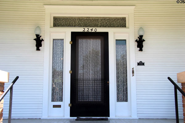 Front door of Chambers House Museum. Beaumont, TX.