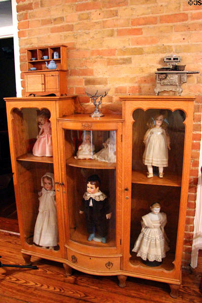 Doll collection at Earle-Napier-Kinnard House. Waco, TX.
