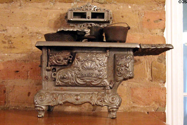 Toy Eagle cast iron stove at Earle-Napier-Kinnard House. Waco, TX.
