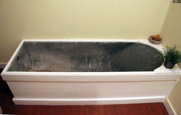 Galvanized bathtub at Earle-Napier-Kinnard House. Waco, TX.