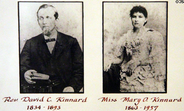 Photos of Rev. David C. Kinnard & Mary O. Kinnard residents of at Earle-Napier-Kinnard House. Waco, TX.