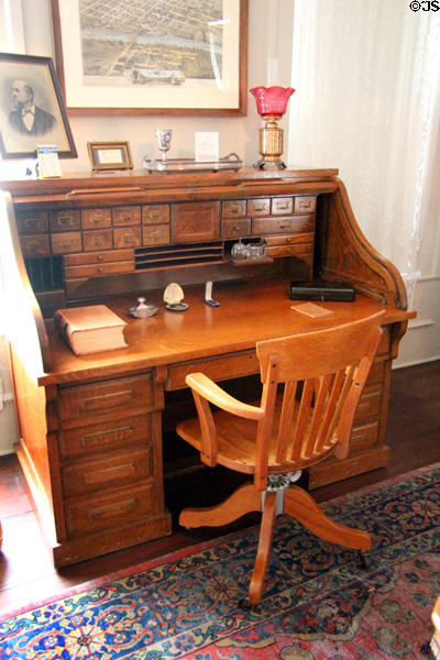 Roll top desk at Fort House. Waco, TX.