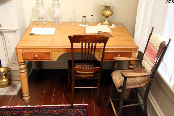 Slant desk (1865) said to have been used by Sam Houston when he lived in Austin at McCulloch House. Waco, TX.