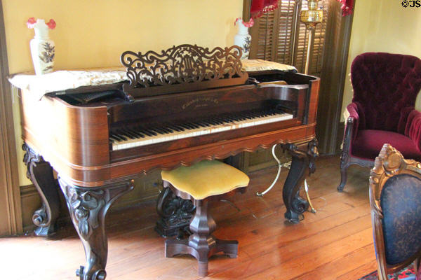 Piano by Calenberg & Vaupel Co. of New York at East Terrace House. Waco, TX.