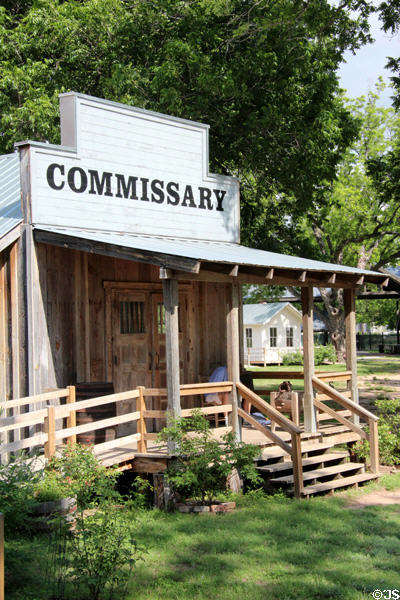 Commissary at historic village of Mayborn Museum. Waco, TX.