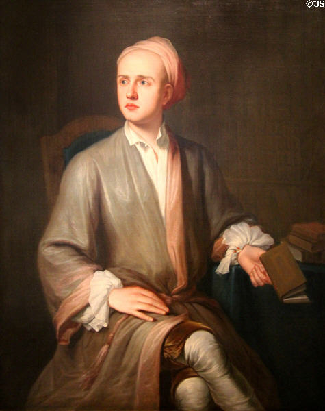 Edward Nightingale portrait (1722-4) by John Smibert at Dallas Museum of Art. Dallas, TX.