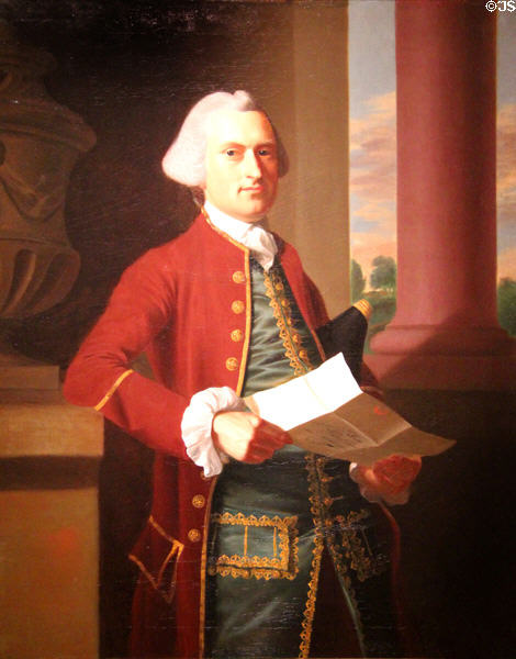 Woodbury Langdon portrait (1767) by John Singleton Copley at Dallas Museum of Art. Dallas, TX.
