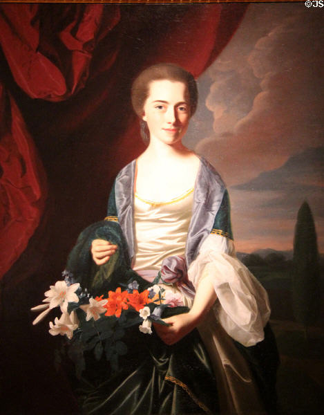 Sarah Sherburne Langdon portrait (1767) by John Singleton Copley at Dallas Museum of Art. Dallas, TX.