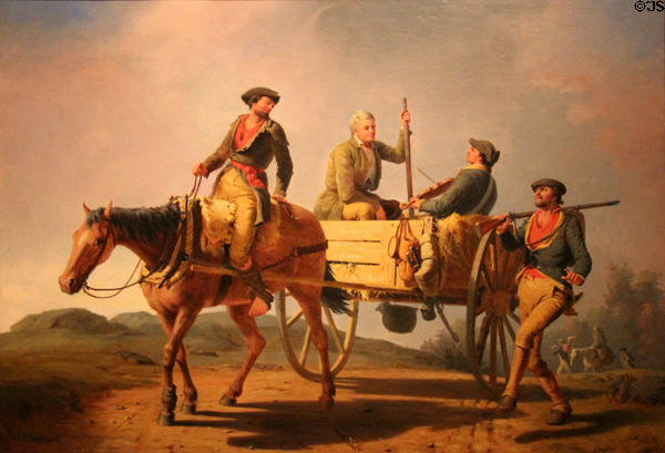 Veterans of 1776 Returning from the War painting (1848) by William Tylee Ranney at Dallas Museum of Art. Dallas, TX.
