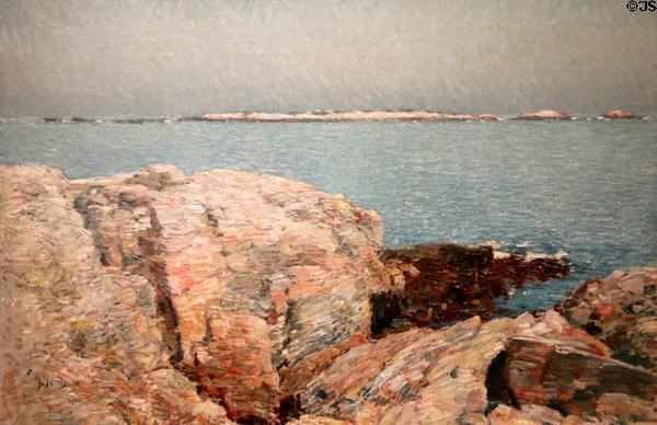 Duck Island painting (1906) by Childe Hassam at Dallas Museum of Art. Dallas, TX.