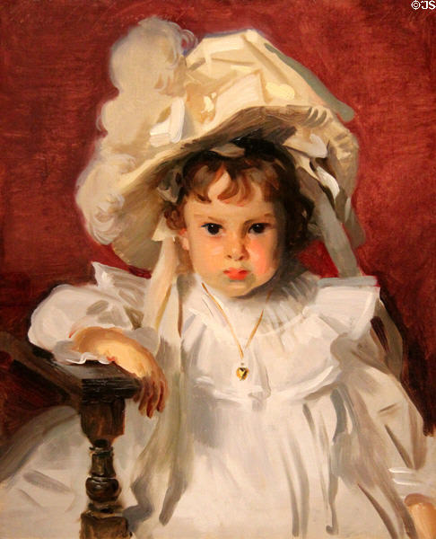 Dorothy Williamson painting (1900) by John Singer Sargent at Dallas Museum of Art. Dallas, TX.