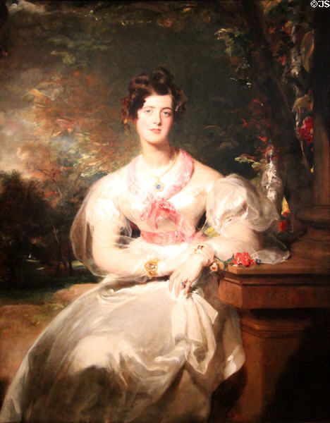 Portrait of the Honorable Mrs. Seymour Bathurst (1828) by Sir Thomas Lawrence at Dallas Museum of Art. Dallas, TX.