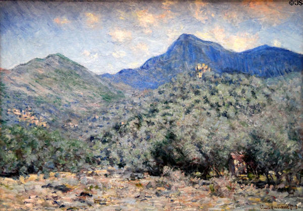Valle Buona, Near Bordighera painting (1884) by Claude Monet at Dallas Museum of Art. Dallas, TX.